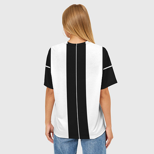 Женская футболка оверсайз Juventus collection / 3D-принт – фото 4