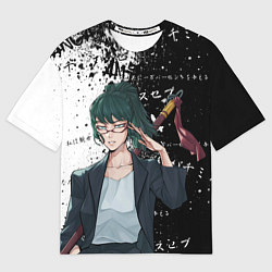 Футболка оверсайз женская Маки дзенин из магической битвы, цвет: 3D-принт