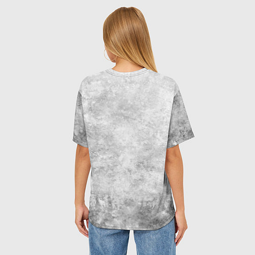 Женская футболка оверсайз Texture - дикий секач / 3D-принт – фото 4