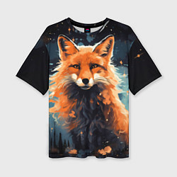 Футболка оверсайз женская Fox in the forest, цвет: 3D-принт