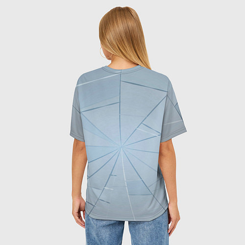 Женская футболка оверсайз Самокритика / 3D-принт – фото 4