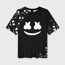 Футболка оверсайз женская Marshmello black collection, цвет: 3D-принт