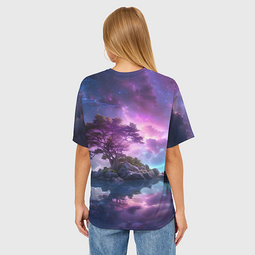 Женская футболка оверсайз Волшебный остров / 3D-принт – фото 4