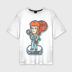 Женская футболка оверсайз David Bowie - Life on Mars