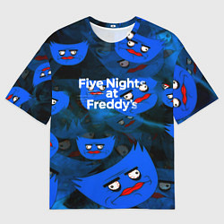 Футболка оверсайз женская Huggy Wuggy x Five Nights at Freddys, цвет: 3D-принт