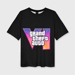 Женская футболка оверсайз Grand Theft Auto 6