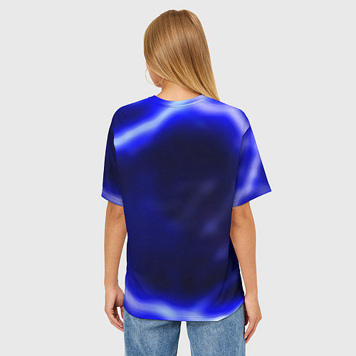 Женская футболка оверсайз Dayz strom gradient / 3D-принт – фото 4