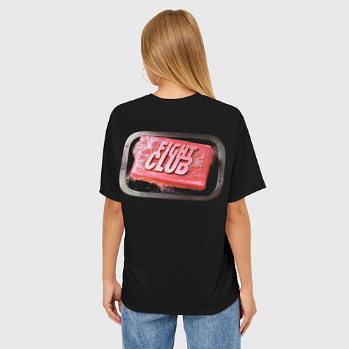 Женская футболка оверсайз Fight club - бойцовский клуб / 3D-принт – фото 4
