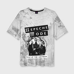 Женская футболка оверсайз Depeche Mode - Touring the universe группа