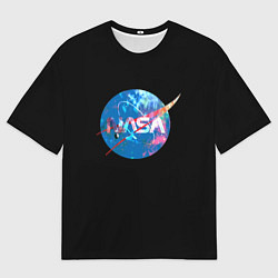 Женская футболка оверсайз NASA true space star