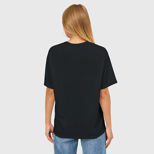 Женская футболка оверсайз Огненный символ орла / 3D-принт – фото 4