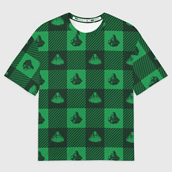 Женская футболка оверсайз Паттерн Братство стали