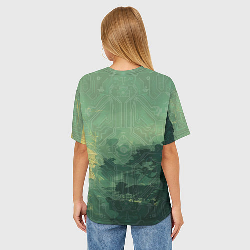 Женская футболка оверсайз Солдат из Братства Стали / 3D-принт – фото 4