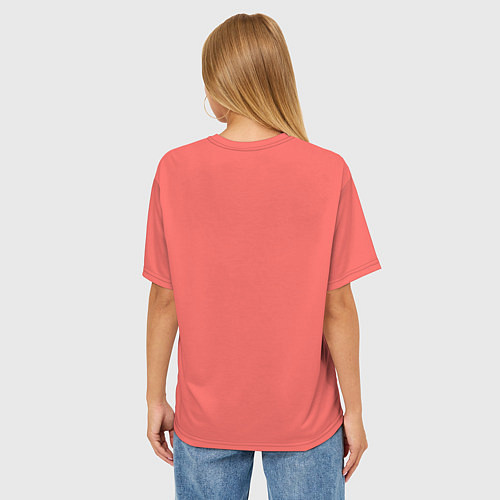 Женская футболка оверсайз Влюбленные совушки / 3D-принт – фото 4