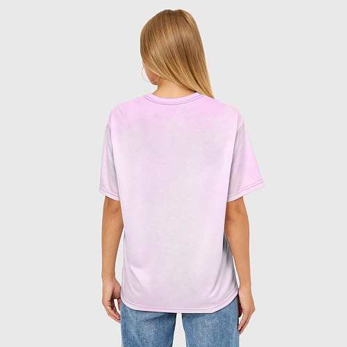 Женская футболка оверсайз Твой гномик любит тебя / 3D-принт – фото 4