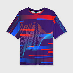 Футболка оверсайз женская Abstraction colored, цвет: 3D-принт