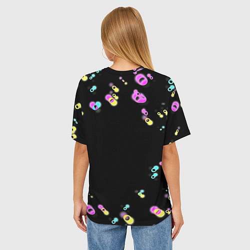 Женская футболка оверсайз Rocket League game / 3D-принт – фото 4