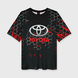 Футболка оверсайз женская Toyota краски броня, цвет: 3D-принт