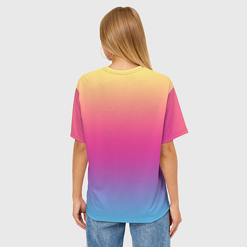 Женская футболка оверсайз Соник Эми Роуз / 3D-принт – фото 4