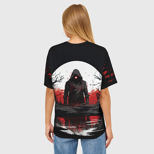 Женская футболка оверсайз Stalker 2 ghost / 3D-принт – фото 4