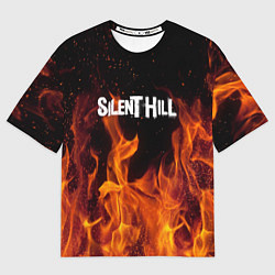 Футболка оверсайз женская Silent hill огонь, цвет: 3D-принт