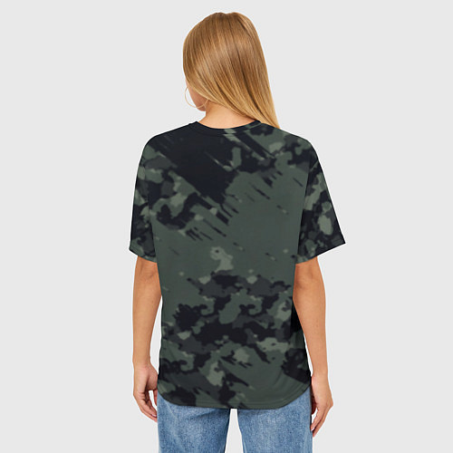 Женская футболка оверсайз 7 days to die милитари / 3D-принт – фото 4