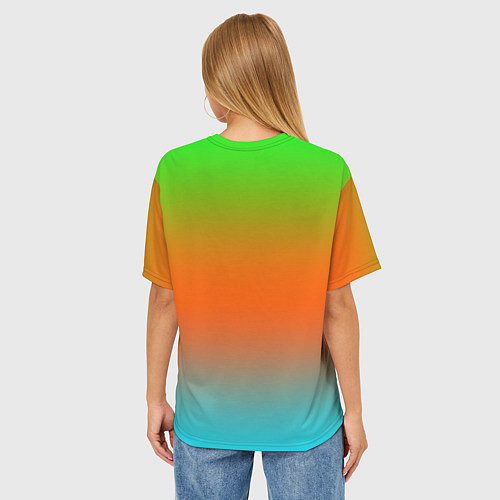 Женская футболка оверсайз Наклз сонник / 3D-принт – фото 4