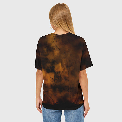 Женская футболка оверсайз Коренной североамериканец / 3D-принт – фото 4