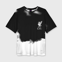 Женская футболка оверсайз Liverpool текстура