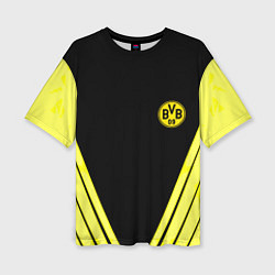 Футболка оверсайз женская Borussia geometry yellow, цвет: 3D-принт