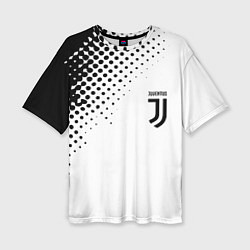 Футболка оверсайз женская Juventus sport black geometry, цвет: 3D-принт
