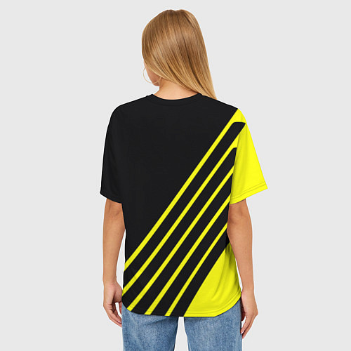 Женская футболка оверсайз Borussia sport line uniform / 3D-принт – фото 4