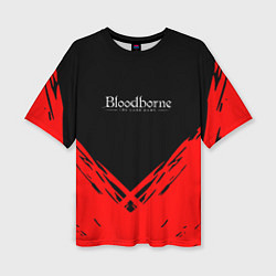 Футболка оверсайз женская Bloodborne souls краски, цвет: 3D-принт