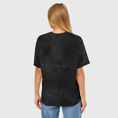 Женская футболка оверсайз Гидо - Ведьма и чудовище / 3D-принт – фото 4