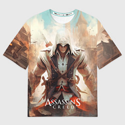 Футболка оверсайз женская Assassins creed большой город, цвет: 3D-принт
