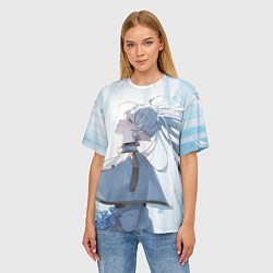 Футболка оверсайз женская Sousou no Frieren, цвет: 3D-принт — фото 2