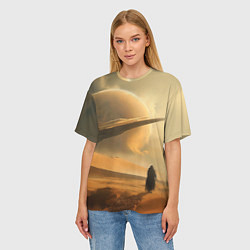 Футболка оверсайз женская Пустыня и космический корабль - Дюна, цвет: 3D-принт — фото 2