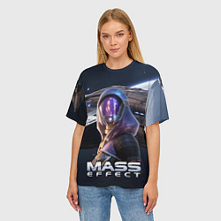 Футболка оверсайз женская Mass Effect ТалиЗора, цвет: 3D-принт — фото 2