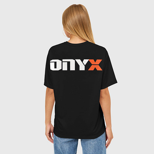 Женская футболка оверсайз Onyx - shut em down / 3D-принт – фото 4