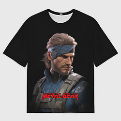 Футболка оверсайз женская Веном Снейк из игры Metal gear, цвет: 3D-принт