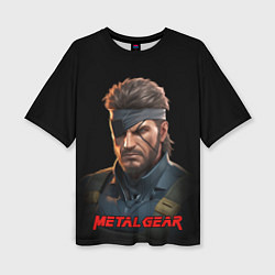 Футболка оверсайз женская Веном Снейк из игры Metal gear, цвет: 3D-принт