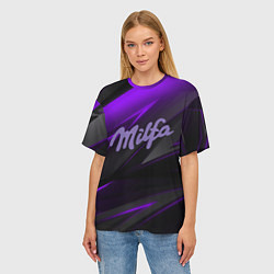 Футболка оверсайз женская Milfa milka style, цвет: 3D-принт — фото 2