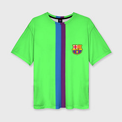 Женская футболка оверсайз Barcelona fc sport line