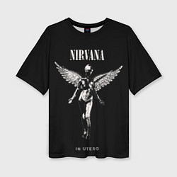 Футболка оверсайз женская Nirvana album, цвет: 3D-принт