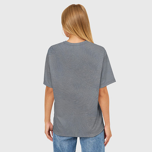 Женская футболка оверсайз Отпечатки / 3D-принт – фото 4