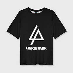 Футболка оверсайз женская Linkin park logo brend music, цвет: 3D-принт