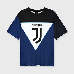 Женская футболка оверсайз Juventus sport geometry color