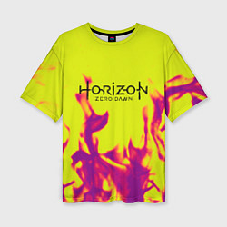 Футболка оверсайз женская Horizon: Zero Dawn flame, цвет: 3D-принт