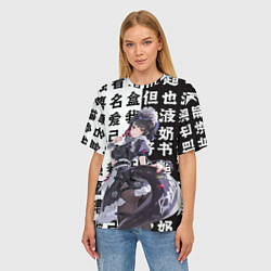 Футболка оверсайз женская Горничня Ellen Joe - Zenless zone zero, цвет: 3D-принт — фото 2