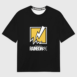 Футболка оверсайз женская Rainbow six game steel ubisoft, цвет: 3D-принт